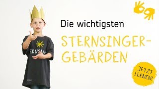 Die wichtigsten SternsingerGebärden – jetzt lernen [upl. by Ierbua229]