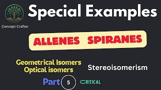 Allenes Spiranes Hemispiranes  Stereoisomerism Part 5  NEET  JEE  CHEMISTRY [upl. by Anak581]