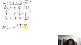 Stellenwertsystem zur Basis 5 Beispiele [upl. by Aneeled]