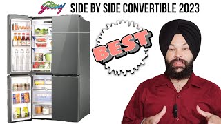 Godrej Convertible side by side 670 litre refrigerator Full detail Specifications and reviews 2023 [upl. by Dallis]