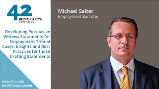 Developing Persuasive Witness Statements for Employment Tribunal Cases [upl. by Schulman409]