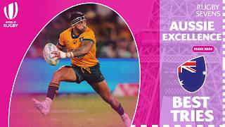 Awesome Australian Action  Australia 7s  Top Tries from SVNS 202324 [upl. by Londoner599]