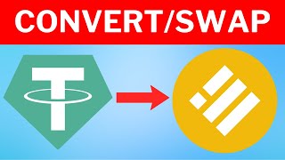 How to Convert USDT to BUSD on Metamask [upl. by Kinzer]