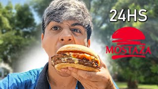 24 horas comiendo SOLO EN MOSTAZA 🍔 [upl. by Anitsahs717]