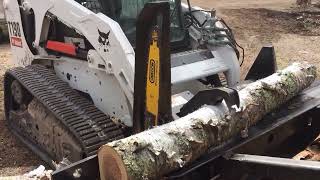 Halverson HWP 120 Log Cutter In Action [upl. by Aihsot465]