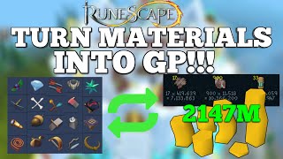 Make BANK Converting Your Extra Invention Materials into GP  2021  Runescape 3 [upl. by Lienaj]