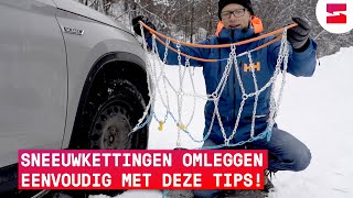 Zo leg je sneeuwkettingen om [upl. by Ranjiv]