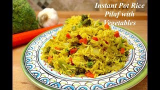 Instant Pot Rice Pilaf with Vegetables [upl. by Enasus]