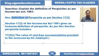 Concept of Pequisite Definition of Perquisite us 172 Concept of Specified employee [upl. by Arihsay522]