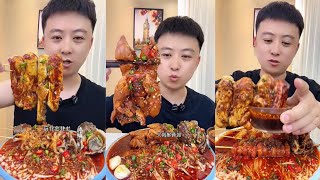 Chinese Eating Delicious Seafood ASMR MUKBANG asmreating eatingsounds seafood [upl. by Anyah933]