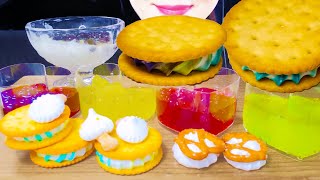 ASMR POPPING BOBA amp TAPIOCA PEARL amp MERINGUE COOKIES 팝핑보바 amp 타피오카펄 amp 머랭쿠키 먹방 EATING SOUND [upl. by Enak813]