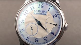 FP Journe Chronometre Souverain Nacre 38mm MOP FP Journe Watch Review [upl. by Doralynne]