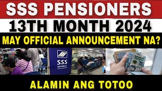 ✅SSS Pensioners 2024 13th Month May Official Announcement na ba ang SSSAlamin [upl. by Rauscher]