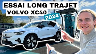 Volvo XC40 Recharge propulsion 2024 bien meilleur quavant Essai sur long trajet [upl. by Aicelf]