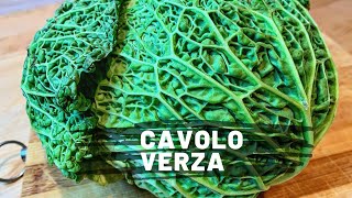 Cavolo Verza Stufata 🥦 Ricetta Facile e Veloce Vegetariana Dietetica e Depurante [upl. by Hanima]