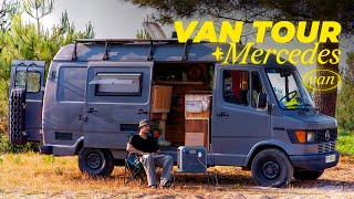 VAN TOUR  Mon fourgon aménagé amp cozy poêle salle de bain 🚌 ✨ [upl. by Freiman]