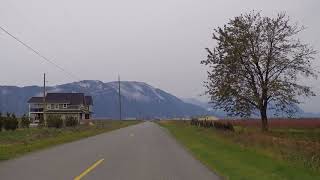 Driving from Abbotsford to Chilliwack  Countryside Route  BC Fraser Valley Canada [upl. by Albertina]