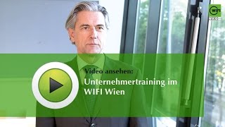 Unternehmertraining im WIFI Wien [upl. by Nevur]