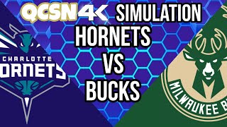 4K Charlotte Hornets vs Milwaukee Bucks  Hornets Simulation NBA 2K24 [upl. by Seavir459]