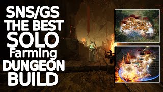 Throne and Liberty SNSGS is the best solo dungeon farming build in the game my aiming for gear [upl. by Nataline]