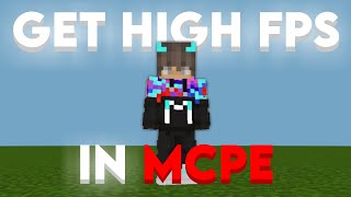 How to get High FPS in Mcpe 120  120 [upl. by Amias872]