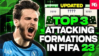 TOP 3 BEST ATTACKING FORMATIONS IN FIFA 23  Custom TacticsInstructions Updated Post Patch [upl. by Gebelein]