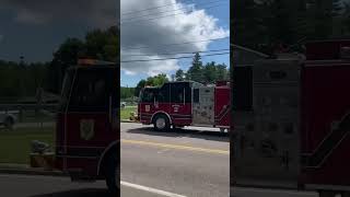 Colchester engine responding firefighter firedepartment fire [upl. by Aivun460]