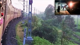 Early Morning Arrival At Ranavav Railway Station  Rajkot Intercity train With WDG4G Diesel Engine [upl. by Bordie687]