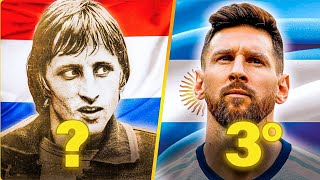 ⚽ Top 10 MEJORES jugadores de la historia del Fútbol 😱 [upl. by Sisile475]