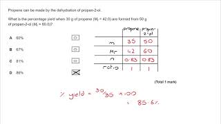 Multiple choice Alevel questions  ALCOHOLS [upl. by Iniretake]