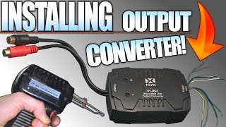 How To INSTALL a Line Output Converter w Stock Radio amp Speakers 4 Aftermarket SUB AMP Installation [upl. by Olzsal101]