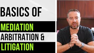 Mediation Arbitration and Litigation The Basics [upl. by Kciderf]