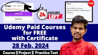 How to get Udemy Courses for FREE in 2024  Udemy Coupon Code 2024  Latest Udemy Coupons [upl. by Nabla]