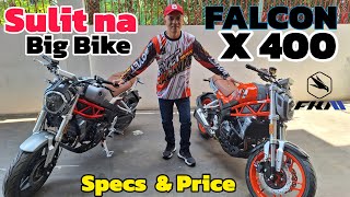 2024 FKM Falcon X400  Loaded Features at Cheapest Big Bike  Actual unit review amp Walkaround [upl. by Ennaear580]