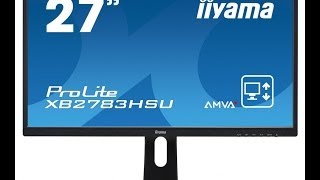 Iiyama Pro Lite XB2783HSU 27 monitor LCD Monitor unboxing and review [upl. by Mikal]