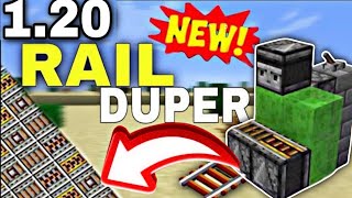 Minecraft 120  Unlimited Rail Duplication Glitch Farm  Duper Tutorial In JavaBedrockXbox [upl. by Guenevere]