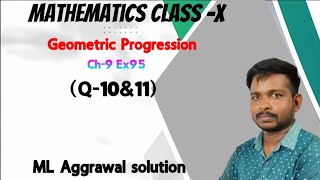 Arithmetic And Geometric Progression Class 10 ICSEAP And GP class 10 Math Chapter 9 Exercise 95 [upl. by Enilec]