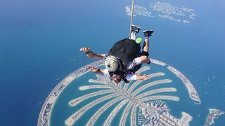 Skydive overlooking Palm Jumeirah amp Marina in Dubai [upl. by Charlene]