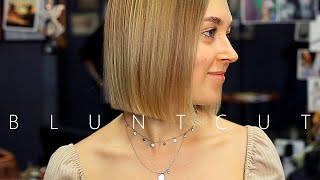 ✂️ Perfect Blunt Bob Haircut tutorial [upl. by Osnola]