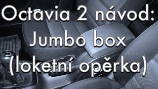 Octavia 2  návod  montáž Jumbo boxu  loketní opěrka [upl. by Akir]