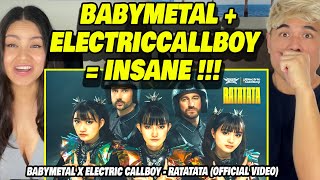 INSANE  FIRST TIME WATCHING BABYMETAL x ELECTRIC CALLBOY  RATATATA OFFICIAL VIDEO [upl. by Hake]