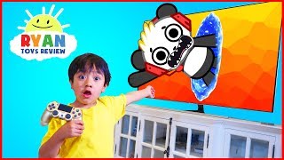 Ryan and Combo Panda jumped into the TV  New Gaming Channel VTubers with Ryan ToysReview [upl. by Areikahs]