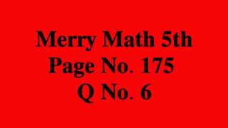 Merry Math 5th JKBOSE Q No6 page 175 area and its boundary [upl. by Sirromal]