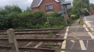 Leominster Level Crossing Herefordshire Wednesday 01062016 [upl. by Winifield]