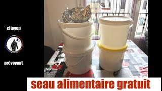 Astuce recyclage 2 Seau de qualité alimentaire gratuit [upl. by Enylekcaj366]