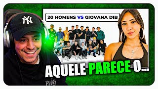 CORINGA REAGINDO A 20 HOMENS VS GIOVANA DIB [upl. by Nauwaj]