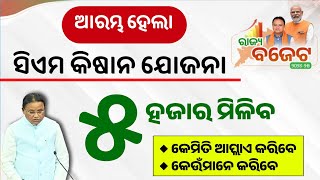 CMKisan Yojana Apply Start 2024  Mukhyamantri Kisan Yojana Odisha [upl. by Lorena]