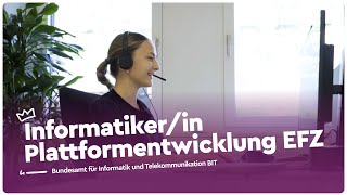 Die Ausbildung als Informatikerin EFZ Plattformentwicklung  Lehrstellenvideo  Yousty [upl. by Feliks]