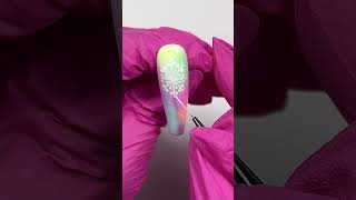 Vo Tino Neon Super Pigments nailart nails naildesign nailartist snowflakes pastel [upl. by Mitchael]