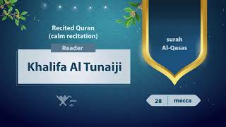 surah AlQasas 28 Reader Khalifa Al Tunaiji [upl. by Ardyce]